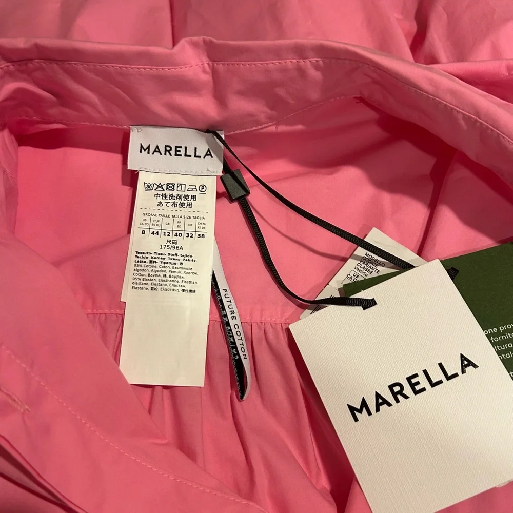 MARELLA Ebert Cotton Poplin 
Collared Shirt Dress - Picture 5 of 12